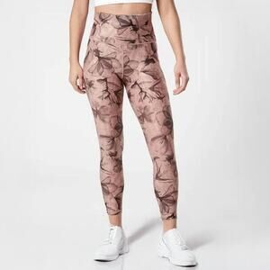 NWOT Athleta Stash Pocket Leggings Sz 2X in Inner Beauty Hearth Rose